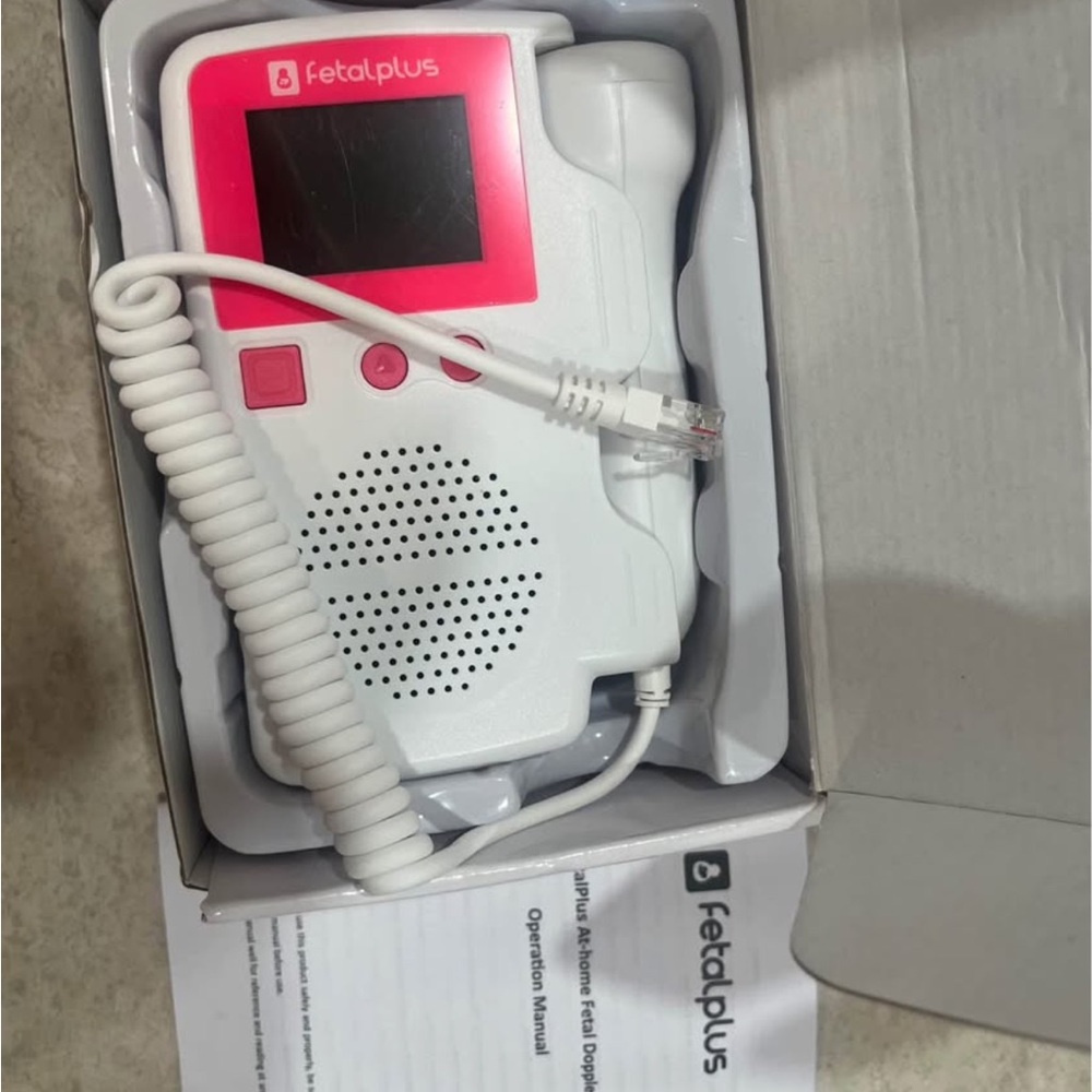 Pink and White Fetal Doppler